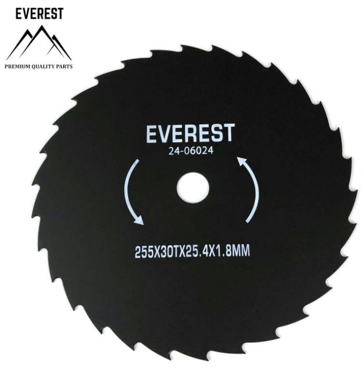 Tarcza tnąca do kos 30 zębów 255x25,4x1,8 mm Everest