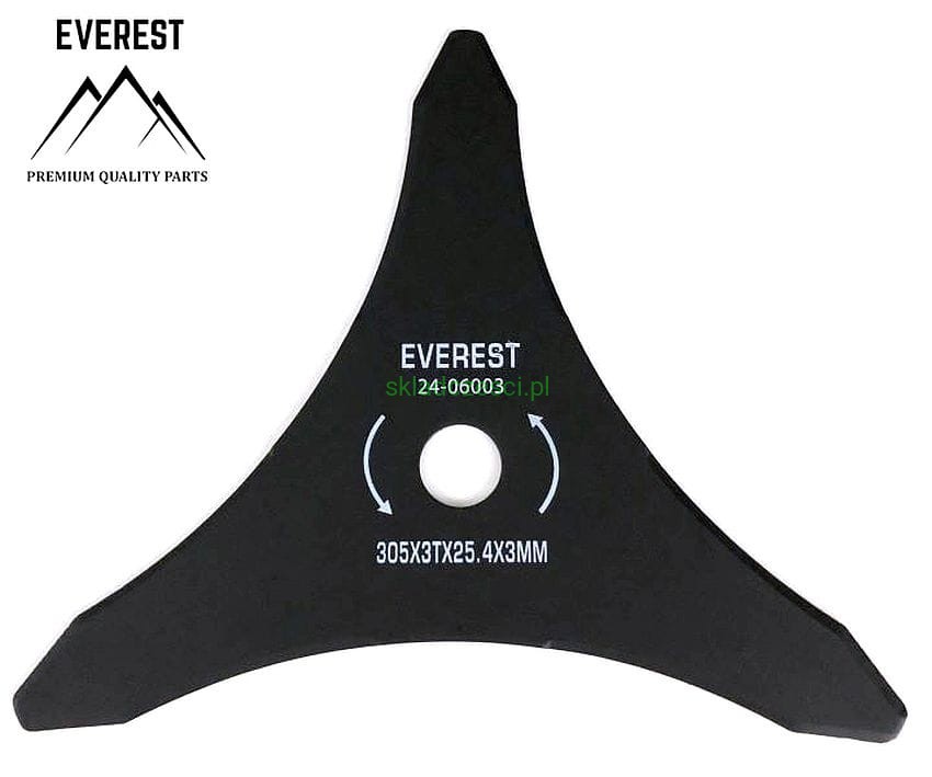 Tarcza tnąca do kosy 3 zęby 300x25,4x3 mm Everest