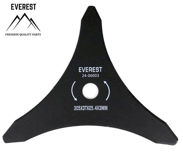 Tarcza tnąca do kosy 3 zęby 300x25,4x3 mm Everest