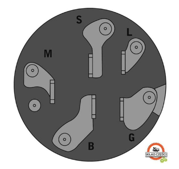 Stacyjka włącznik zapłonu do traktorka - styki