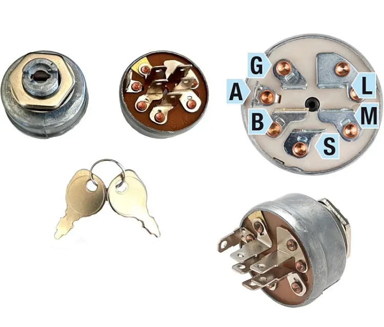 Stacyjka 6 pin 3 poz Partner P115 P125 P145 Poulan Pro Briggs OHV