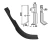Nóż glebogryzarki HONDA F 400 / 80 prawy 200x62x30x6