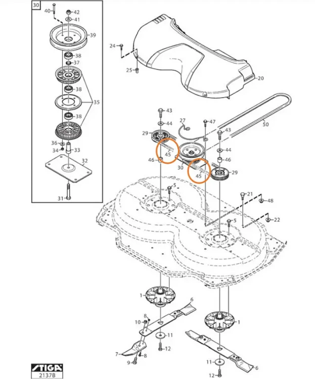 Pasek zębaty 856-8M-12 Stiga Park 105 Combi 4WD schemat