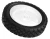 Kółko kosiarki 150 mm fi osi 12,7 mm plastikowe opona gumowa