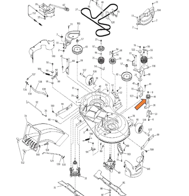 Rolka napinacza AYP CRAFTSMAN 199534 199532 179050 186007
