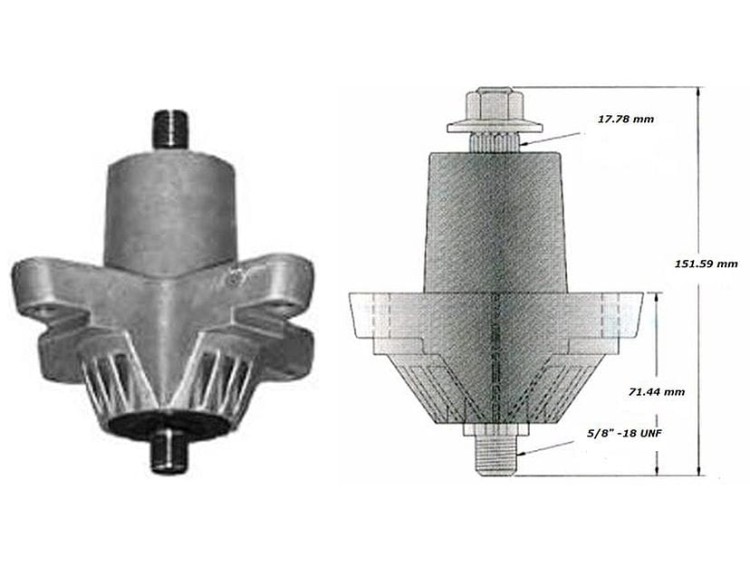 Piasta noża 618-0138 618-0412 MTD Gutbrod Bolens Yardman