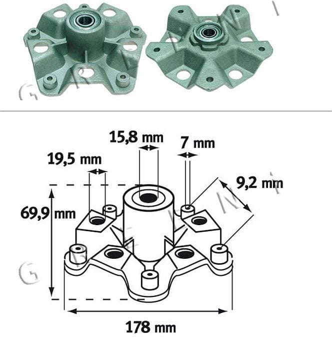 Adapter piasta noża do Murray 30"
