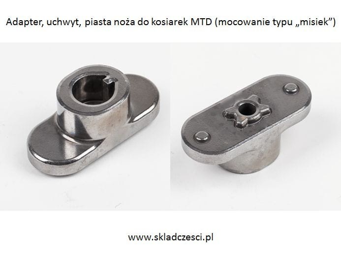 Adapter noża typu "misiek" niski wał 25,4mm