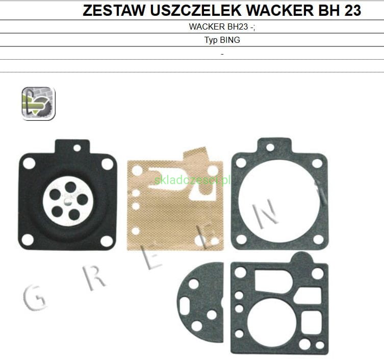 Zestaw membran BING do WACKER BH23