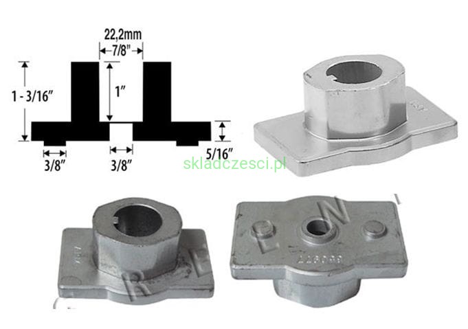 Adapter, uchwyt, piasta noża do kosiarek Husqvarna 51