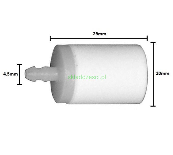 Filtr paliwa POREX do HUSQVARNA 36 40 41 42 45 50 51 61 66