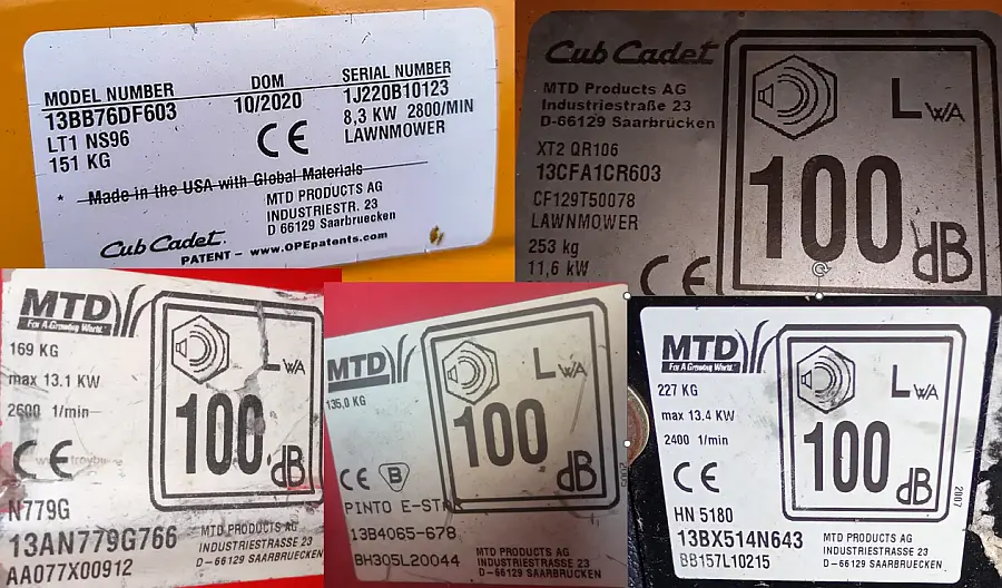 Tabliczka znamionowa z numerem PNC